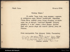1934- Józefowi Piłsudskiemu_ Archiwum Akt Nowych