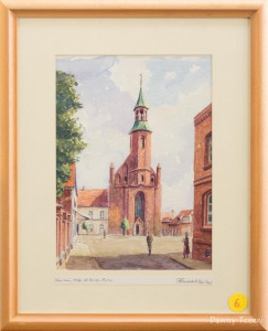 &quot;St Georgen Kirche&quot;<br />Akwarela 37 cm x 26 cm