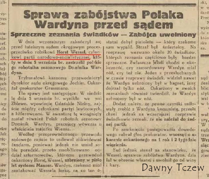 WARD. Gazeta Gdańska, 1933.12.08 nr 282.jpeg