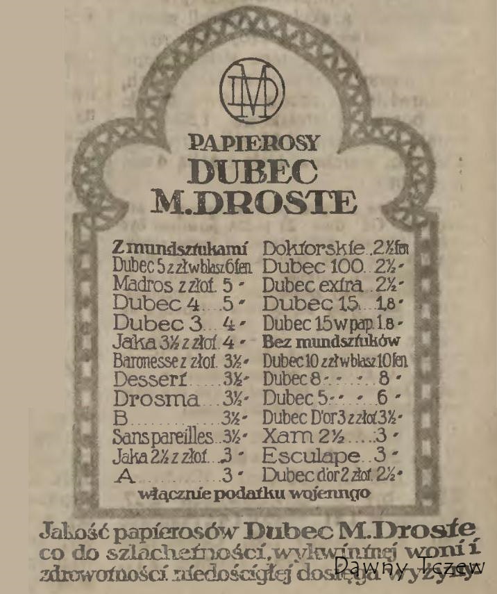 Gazeta Toruńska 01 11 1916 DROSTE.JPG