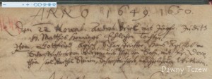 Tczew kat 1649.jpg (63.21 KiB) Przejrzano 10925 razy Tczew 22 listopad 1649. Andrzej Briel ożenił się z Judytą córką Macieja Henning. <br />Swiadkami są: Gottfried Apisch kat, syn Jana Apischa kata z Wurzen w Miśni, Dorota wdowa po kacie Barthel Steiner.