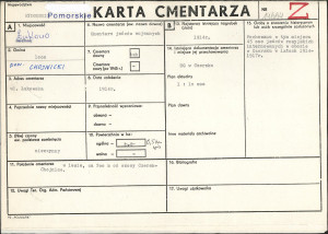 Karta cmentarza