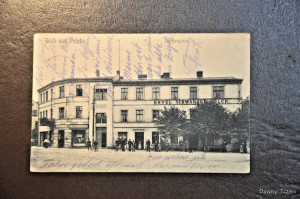 AK Pelplin Tczew Dirschau Danzig Gdansk Hotel Schwarzer Adler Pommern, 1914.jpg