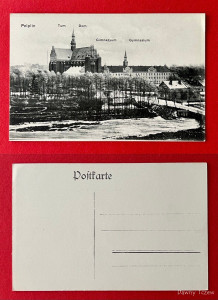 AK PELPLIN in Pommern um 1910 Dom und Gymnasium.jpg