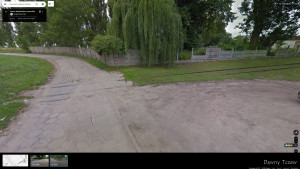 Przejazd na ulicy Za dworcem, Google Streetview, lipiec 2013