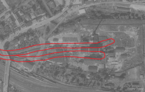 Drożdżownia na zdjęciu lotniczym z 16 września 1967 r.